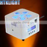 Battery 6* 10w Wireless Led Flat Par