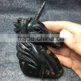 Wholesale Natural Rock Quartz Stone Carving Unicorn for Gifts