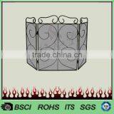 New Design 3 Panels Morden Folding Fire Screen With Black Powder Coating FS47B# thumbnail-5