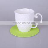 2015 New Products Home Used High Temperature Resist Eco-friendly Marerial EVA Pink Green and Blue Fresh Color Round Cup Coaster thumbnail-2