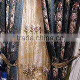 Antique French Style Living Room Pleat Blackout Curtains With Valance thumbnail-4