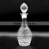 Clear Decorative Red Wine Decanter Glass Wine Bottle With Crystal Cork thumbnail-4