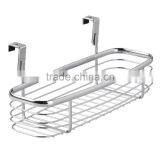 Metal Storage Organizer Basket Over the Cabinet Door Storage Basket thumbnail-1