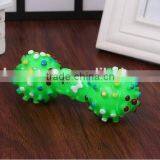 CY189 Colorful Mini Dotted Dumbbell Shaped Squeeze Squeaky Faux Bone Toys For Pet Dog Bite Game, Chien Juguetes Perros thumbnail-5