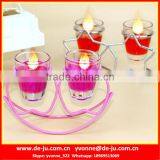 Rose Color Gel Wax Stainless Steel Holder Cup For Candles thumbnail-1