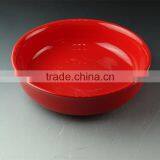 Wholesale Red Glazed Ceramic Round Bake Plate for Daily Use thumbnail-2