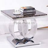 Luxury Dining Room Set Marble Top Side Table thumbnail-2
