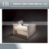 Low Travertine Stone Base Wit Glass Coffee Table thumbnail-6