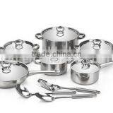 High Quality 15pcs Stainless Steel Cookware Set thumbnail-1