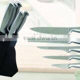 High Quality Stainless Steel Kitchen Knife Set With Black Acrylic Block thumbnail-1