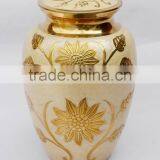 Golden Shiny Metal Urns thumbnail-1