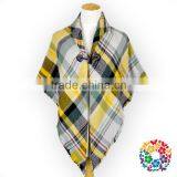 White Red Lattices Shawls Women Grid Scarves & Shawls thumbnail-3