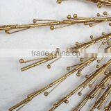 Gold Mirror Hammered Metal Frame Mirror thumbnail-3