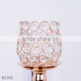 2016 New Design Tulip Crystal Candle Stand Candle Holder Home Party Decor Candlestick Metal Plated Romantic Europe Holders thumbnail-4