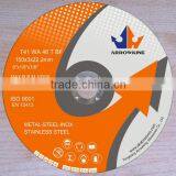 6" 150x3x22.2mm Super Thin Flat Resin Bonded Reinforced Cutting Wheel for Stainless Steel thumbnail-1