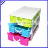 ECO-friendly Cheap 3 Tier Desktop Mini Stackable Plastic Storage Drawers thumbnail-3