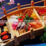 Delicate Sushi Containing Sushi Wooden Bridge thumbnail-2