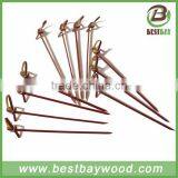 Knotted Bamboo Fruit Sticks, Bamboo Knot Skewer thumbnail-3