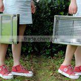 Multifunctional Portable Stainless Steel Small Bbq Grill Camping Wood Charcoal Stove thumbnail-5