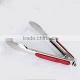 Factory Stainless Steel Hot Prevent BBQ & Bread Baking Food Tongs With Silicone Handle thumbnail-3