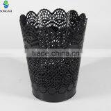 Plastic Round Hollow Out Trash Can thumbnail-1