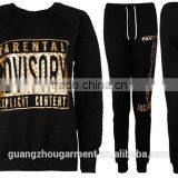 LADIES QUILTED PARENTAL WOMENS SWEATSHIRT TRACKSUIT thumbnail-2