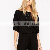 2015 Fashionable Hot Sale OEM Customized Off ShoulderJersey Romper With Kimono Sleeve thumbnail-1