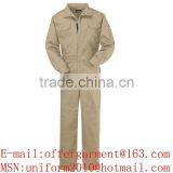 Construction Workwers' Beige Flame-resistant Coverall Workwear SL0405 thumbnail-1