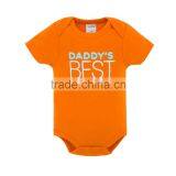 Promotional Factory Baby Clothes Summer 100%Cotton Short Sleeves With Prints Newborn Infant Baby Bodysuits Rompers thumbnail-2