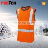 Net Round Breathable En471 Safety Yellow T-shirts Sleeves Truck Safety Yellow T-shirts Printing Safety T-shirt thumbnail-3
