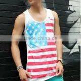 New Design for Men's Tank Top for Summer ,custom Logo Printed, 100% Cotton thumbnail-2