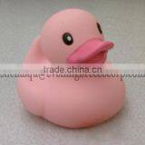 Wholesale 9cm Infantino Bath Duck Toy , Floating Pink Rubber Duck, Promotional Pink Duck thumbnail-1