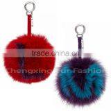 CX-R-38 New Promotional Fox Fur Car Fur Ball Keychain thumbnail-6