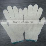 working gloves bleach white color 7 gauge safety cotton gloves