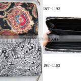 New Stylish Women Canvas Cotton Classic Floral Wallet thumbnail-1