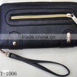 Fashion Hot High Quality pu Leather Rivets Zipper Wallet thumbnail-5