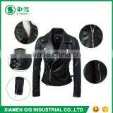 2017 New Fashion Women PU Leather Jacket for Sale thumbnail-3