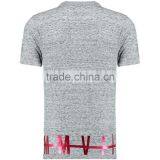 MGOO High Quality 100% Cotton Fabric Grey Stepped Hem Polo Shirts Zip Up Mens Shirts thumbnail-3
