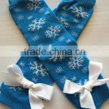 Newborn Baby Leg Warmers Stripes Knitting Leg Warmers Matching Bowknot thumbnail-5