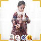 Cute Baby Girl Fall Clothes Korean Style Vintage Palace Wind Pattern Girls Dress thumbnail-1