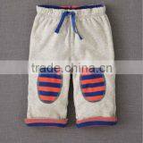 BABY BOYS PANT WITH STRIPED KNEE PATCH thumbnail-1