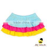 New Model Children Colorful Ruffle Separable Rainbow Little Girl Cake Dress Swimwear Beach Mini Skirt thumbnail-5