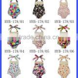 HYB178 Yihong New Arrive Children Clothing Ruffle Baby Girls Halter Summer Baby Romper thumbnail-3