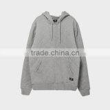Men's Grey Winter Wear Hoodies Visco-Elastic With Hood and Zip thumbnail-1