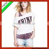 2015100% Cotton T-shirt China Fashion Clothes Women Sleeveless T-shirt OEM thumbnail-1