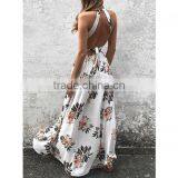 2017 New Side Slit Dress Summer Beach Fashion Chiffon Women Long Dress thumbnail-3