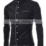 Best Price Korean Style Fashion New Model Slim Fit Casual Shirt for Men thumbnail-5