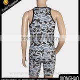 Black and White Stripe Fashion Style Mens Singlet for Wholesalse thumbnail-2
