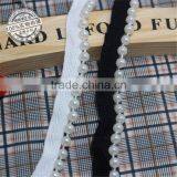 Sewing Accessories Black White 6mm Pearl Bridal Beaded Rhinestone Belt Lace thumbnail-1