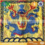 Fashion Dragon and Phoenix Carving Design Fabric Embroidery Craft Garment Accessories Clothes thumbnail-3